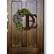 thumbnail image 3 of Letrero para puerta con corona de eucalipto con lazo de 26 letras en inglés personalizado de primavera, coronas de puerta de 14 pulgadas para puerta de entrada, pared, ventana, festival, decoración de, 3 of 5