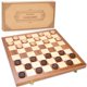 thumbnail image 1 of Set de juego VAMSLOVE Checkers plegable de madera de 14 pulgadas con almacenamiento, 1 of 7