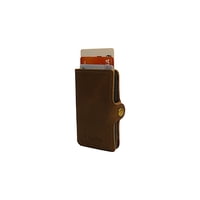 Billetera De Cuero Anticlonación Café Tratur