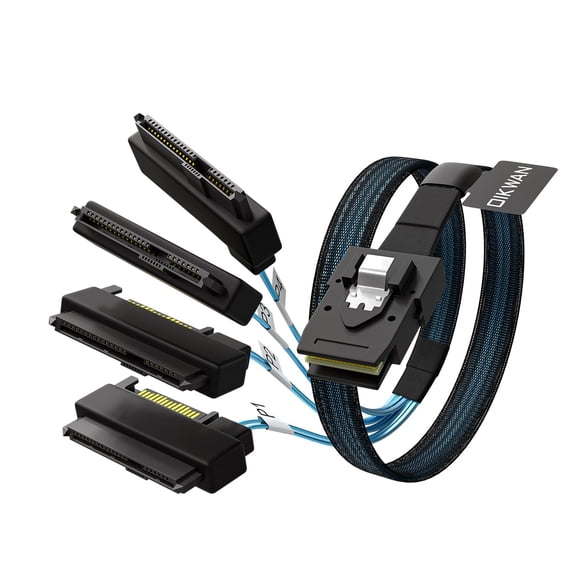 Cable IKWAN Mini-SAS a SAS: cable SFF8087 a SFF-8482 de 1 m