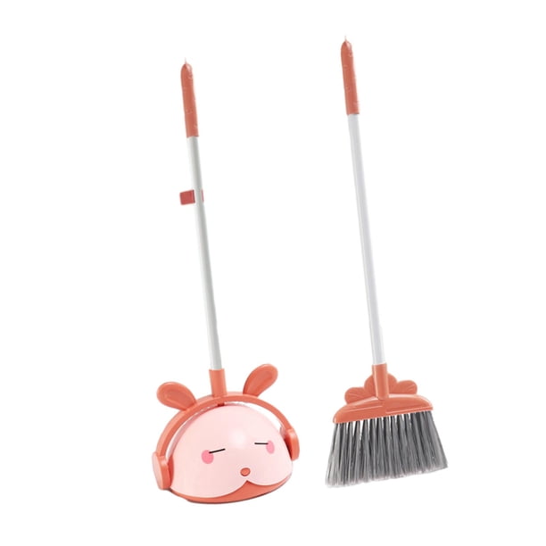 Juguete De Limpieza Para Niños, Herramientas De Limpieza Para Niños De Guardería, Juego De Escoba Rosa