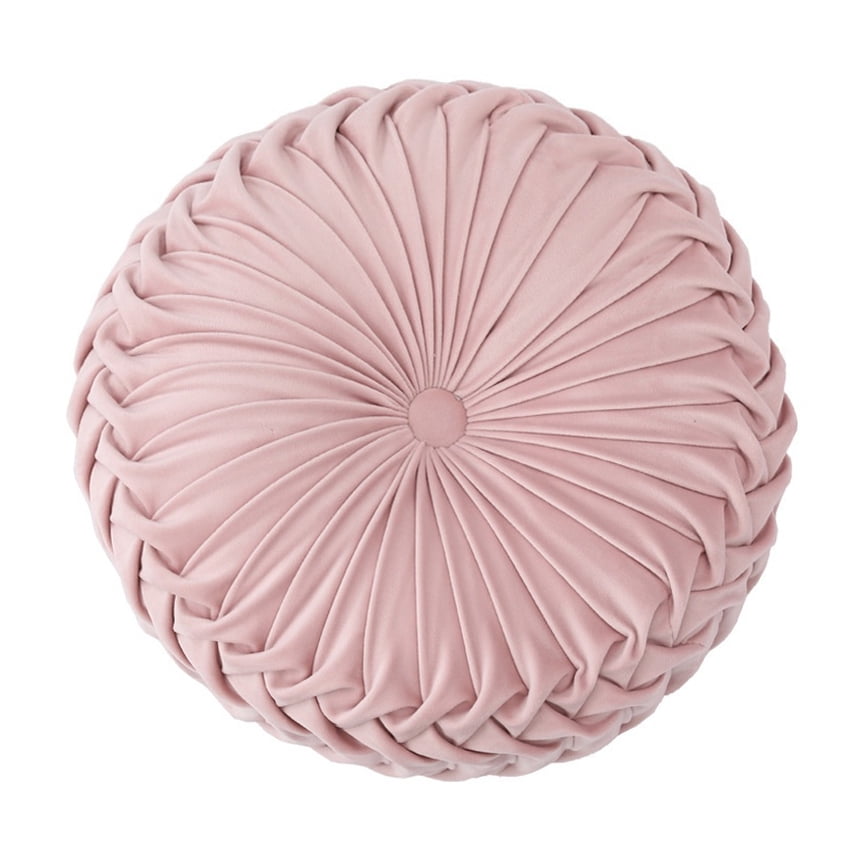 Regalitolindo - Cojin Redondo Terciopelo Soft Rosa 38 Cm