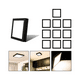 thumbnail image 2 of 10 Foco Plafon Sobrepuesto Cuadrado 18w Luz Calida B. Negro, 2 of 3