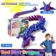 thumbnail image 2 of Dragón articulado impreso en 3D TXB3DOK de 61 cm, juguete rojo y azul, 2 of 7