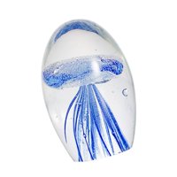 Bothyi - Estatuilla De Medusas, Adorno Soplado A Mano, Estatuilla De Regalo Para Oficina, Hogar, Lago Azul