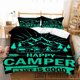 thumbnail image 1 of 3D Print Cartoon Happy Camper Bedding Set,Duvet Cover Bed Set Quilt Cover Pillowcase,King Queen Twin Size Boys Girls Adults, 1 of 5