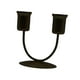 thumbnail image 3 of Candelabros De Pilar, Candelabros Vintage De 2 Brazos Para Chimenea, Banquete, Escritorio, Pequeño, Negro, 3 of 3