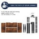 thumbnail image 2 of 48"×24" Rustic Brown Electric Standing Desk Height Adjustable Desk for Home and Office Computer Table Gaming Desk Modern Lift-up Desk, 2 of 3