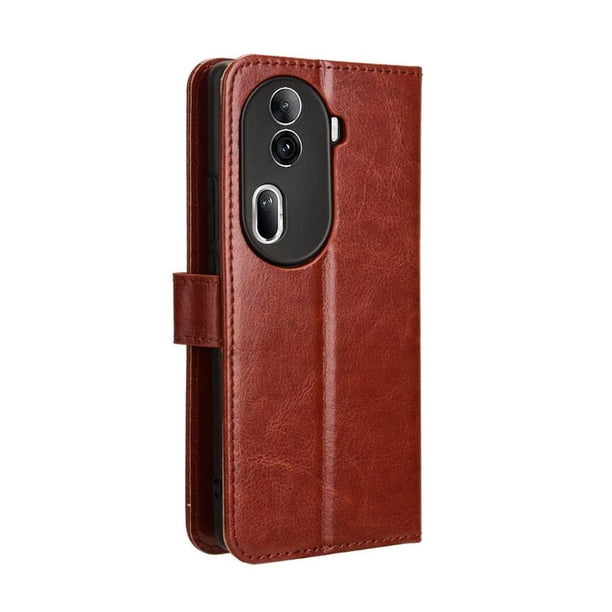 Funda tipo libro para OPPO Reno 11 Pro 5G, cartera todo‑en‑uno, funda multifuncional con tarjetero y correa de muñeca desmontable