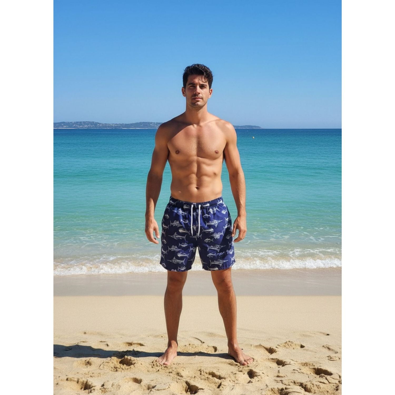 Likeshop - Traje De Baño Hombre Forro Malla Colores Diseño 006