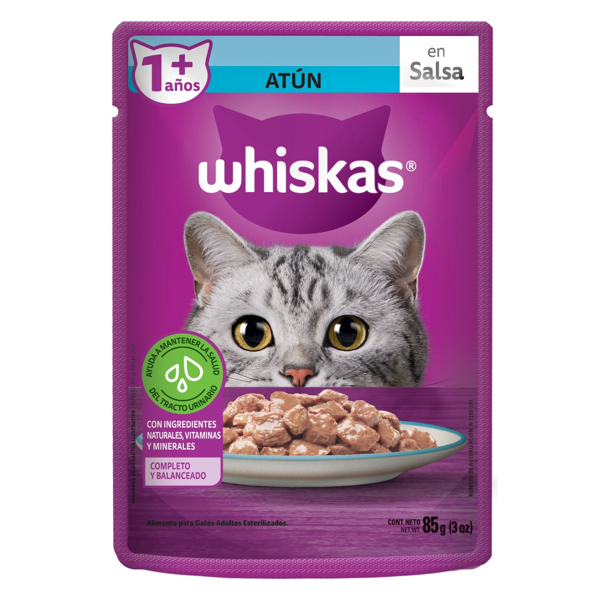 Alimento Para Gatos Adulto Húmedo Sardina 85 g Whiskas
