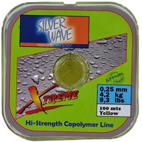 Silver Wave - Nylon De Pesca Transpar Amarillo 0,25Mm Resist 4,2Kg 100 Mts