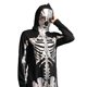 thumbnail image 4 of Mono plateado con diseño de esqueleto para Halloween, diseño de elfos borrachos, para mujer, 4 of 6