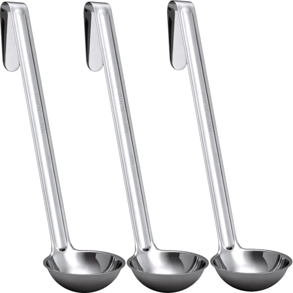Cucharón Avant Grub 30 ml, paquete de 3, acero inoxidable