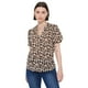 thumbnail image 1 of Polera Mujer Botones Animal Print Gris Corona, 1 of 5
