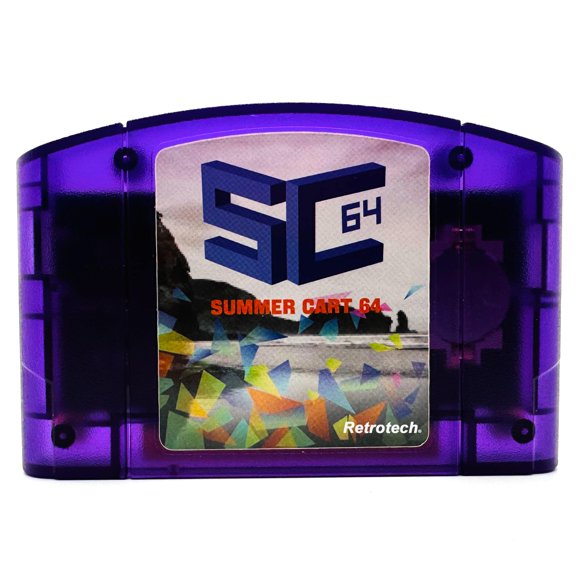 Cartucho de Juegos Retrotech Summer Cart 64 Morado Transparente
