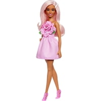 Muñeca De Moda Barbie Fashionistas #238 Con Pelo Rosa Pastel