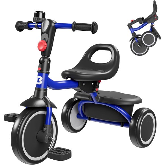 Triciclo Plegable Campana Asiento Ajustable 18m5a