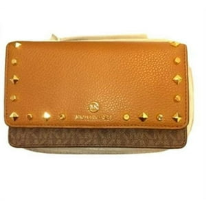 Bolso Michael Kors Crossbody Pequeña Para Teléfono Para Mujer (Equipaje Marrón) Firma Mk