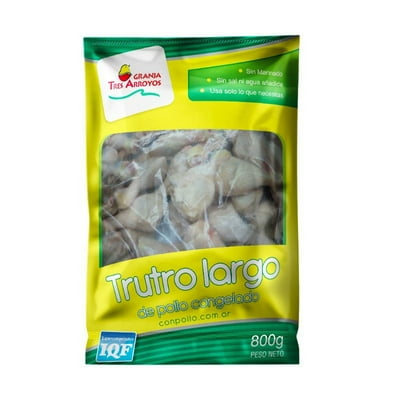 Pollo Trutro Largo Congelado 800 G Granja Tres Arroyos