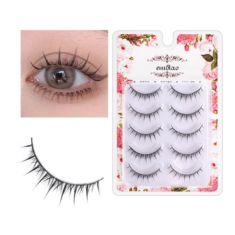 Pestañas Postizas Emotao Estilo Manga 5 Pares Aspecto Natural