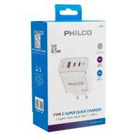 Philco - Carg De Pared Super Rapido 65W Usb A Y Tipo C