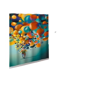 Genérico - Cortina Para Baño Con Forro De Ducha 180 Cm L54