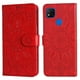 thumbnail image 3 of Funda tipo cartera FOXDOCK para Xiaomi Redmi 10A 4G , diseño girasol en relieve, cuero PU, cierre magnético, soporte y tarjetero, 3 of 5