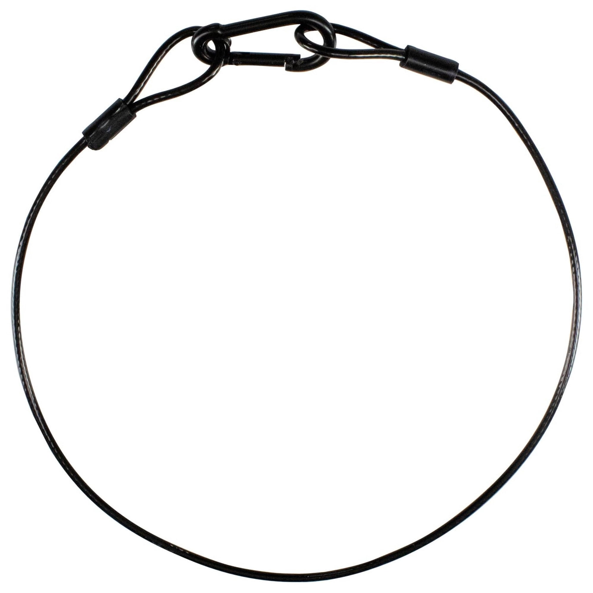Cable De Seguridad Odyssey De 30 Cm De Largo Y 4 Mm De Grosor Con Revestimiento De Vinilo Negro