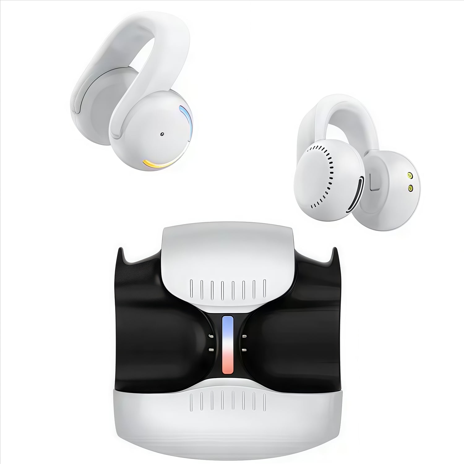 Aaronmei Auriculares Deportivos Inalámbricos Bluetooth Blanco