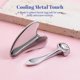 thumbnail image 2 of Rodillo facial Gua Sha ROSELYNBOUTIQUE de acero inoxidable, 2 of 6