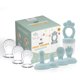 thumbnail image 1 of Set de alimentador de frutas Minie Joo para bebé, libre de BPA, silicona, 4+ meses, 1 of 5