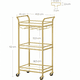 thumbnail image 4 of Carro Auxiliar Organizador Bar Cocina 3 Niveles Dorado Reika, 4 of 6