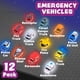 thumbnail image 3 of Juguetes de baño iluminados, Tub Works, coches de emergencia, paquete de 12 unidades para niños, 3 of 9