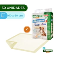 Zooper Pets - 30 Pañales Sabanillas Mascotas Perros 60X60Cm Zooper Dog