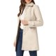 thumbnail image 4 of INSPIRE CHIC Abrigo de Invierno para Mujer con Cuello Peter Pan, Corte en Línea A hasta el Muslo, con Botonadura Simple, Color Beige, Talla L, 4 of 6