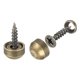 thumbnail image 1 of Tornillos decorativos de latón Uxcell con tapas, tornillos para espejo con cubierta de bronce de 9 mm, 1 of 5