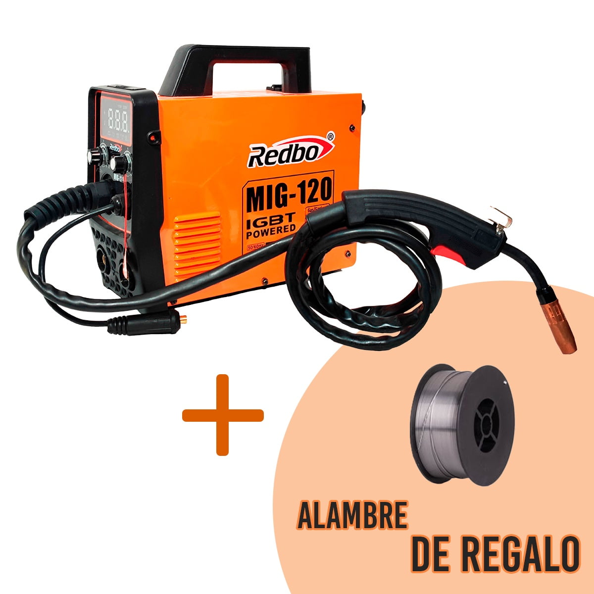 Soldadora Redbo Mig 120 + Alambre De Regalo