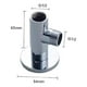 thumbnail image 3 of Kit Brazo de Ducha para Flexible de 30Cm + Plato Cuadrado N8 en Acero Inoxidable, 3 of 3