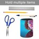 thumbnail image 5 of Kizazi Moto Generación Fuego-theme Cylinder Pen Holder Pencil Organizer with Flannel Lining PVC Leather Material Cardboard Base for study work 10*8CM, 5 of 6