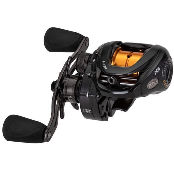 Carrete de pesca Lew's Pro SP 8.3:1 para mano derecha con bastidor de aluminio