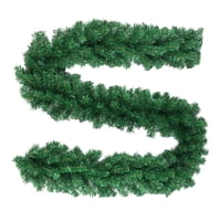 Magideal - Guirnalda Navideña De 8,8 Pies, Corona Giratoria Verde, Decoraciones Navideñas Colgantes Para Fiestas Navideñas, Barandillas Interiores Y Exteriores, 260 Sucursal