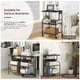 thumbnail image 3 of Soporte para impresora MAHANCRIS Industrial de 3 niveles con tomas de corriente negro, 3 of 9