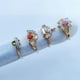 thumbnail image 3 of 10pcs Exquisite Waterish Zircon Ring Set for Women - Perfect for Various Occasions and Mix and Match Jewelry, 3 of 5