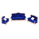 thumbnail image 2 of 1:25 Simulación Estilo Europeo Sofá Almohada Modelo Conjunto Muebles Decoración Azul, 2 of 5