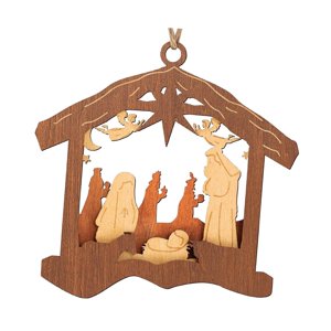 Magideal - Adornos De Belén Navideño, Adornos Navideños De Jesús, Decoración Del Hogar, Belén Religioso, Decoración Para Estantes De Árbol De Navidad Hueco