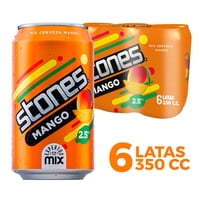 Cerveza Mango Stones 2.5° Pack 6 Lata