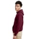 thumbnail image 4 of Sudadera con capucha Hanes EcoSmart Pullover para hombre Maroon XL, 4 of 6
