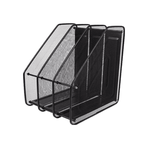 Importclick - Organizador Libros Revistero Metal Escritorio 3 Niveles 31X24X29 Cm