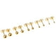 thumbnail image 3 of Pendiente de 5 pares de aretes de 2 mm a 6 mm, bola de disco, acero inoxidable, pendientes de oro, 3 of 3